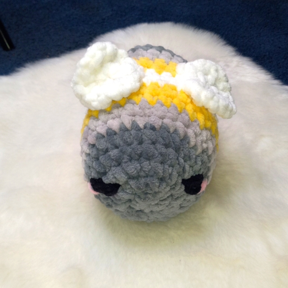 🆕Handmade Crochet Pride Bee Plushie